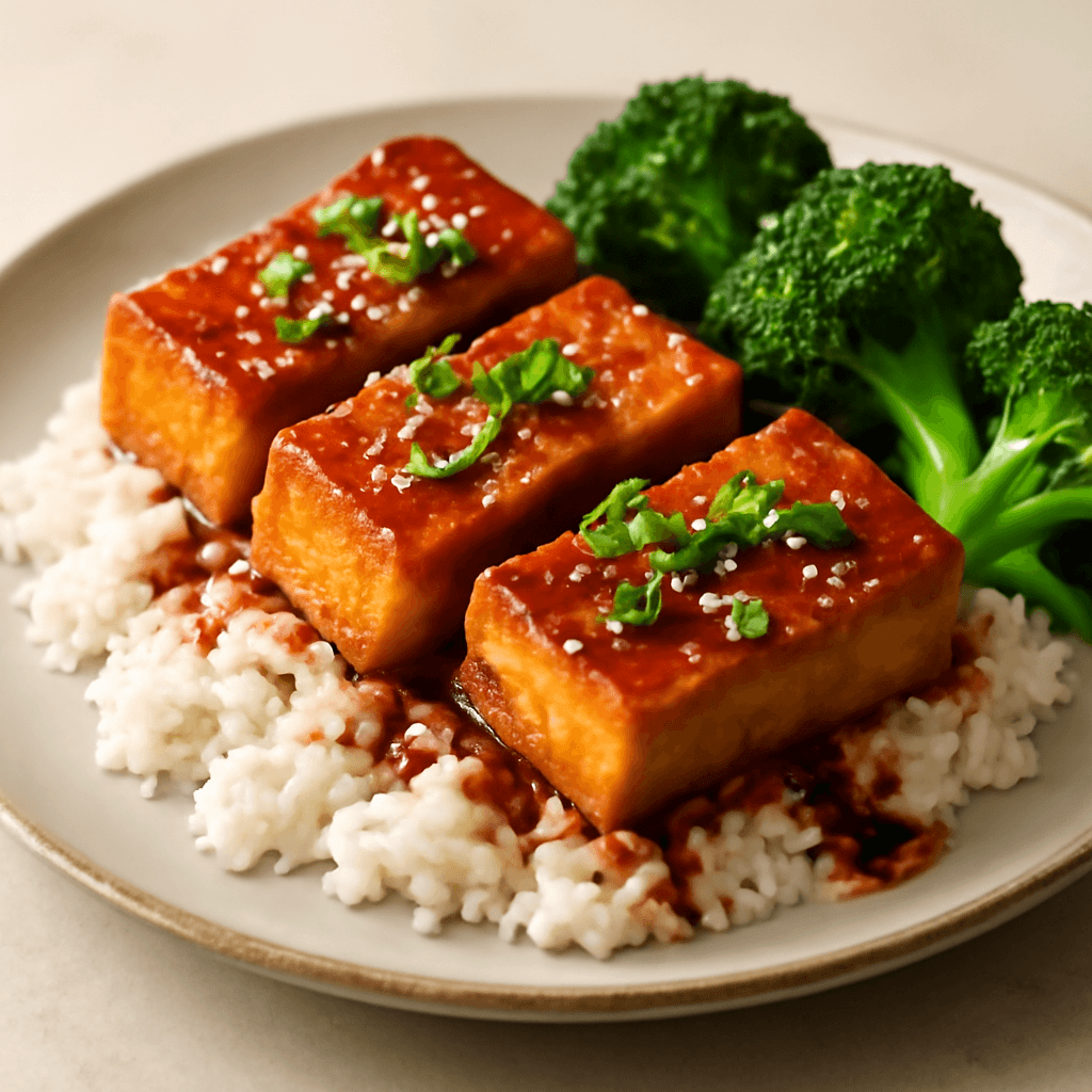 Crispy Tofu With Maple-Soy Glaze