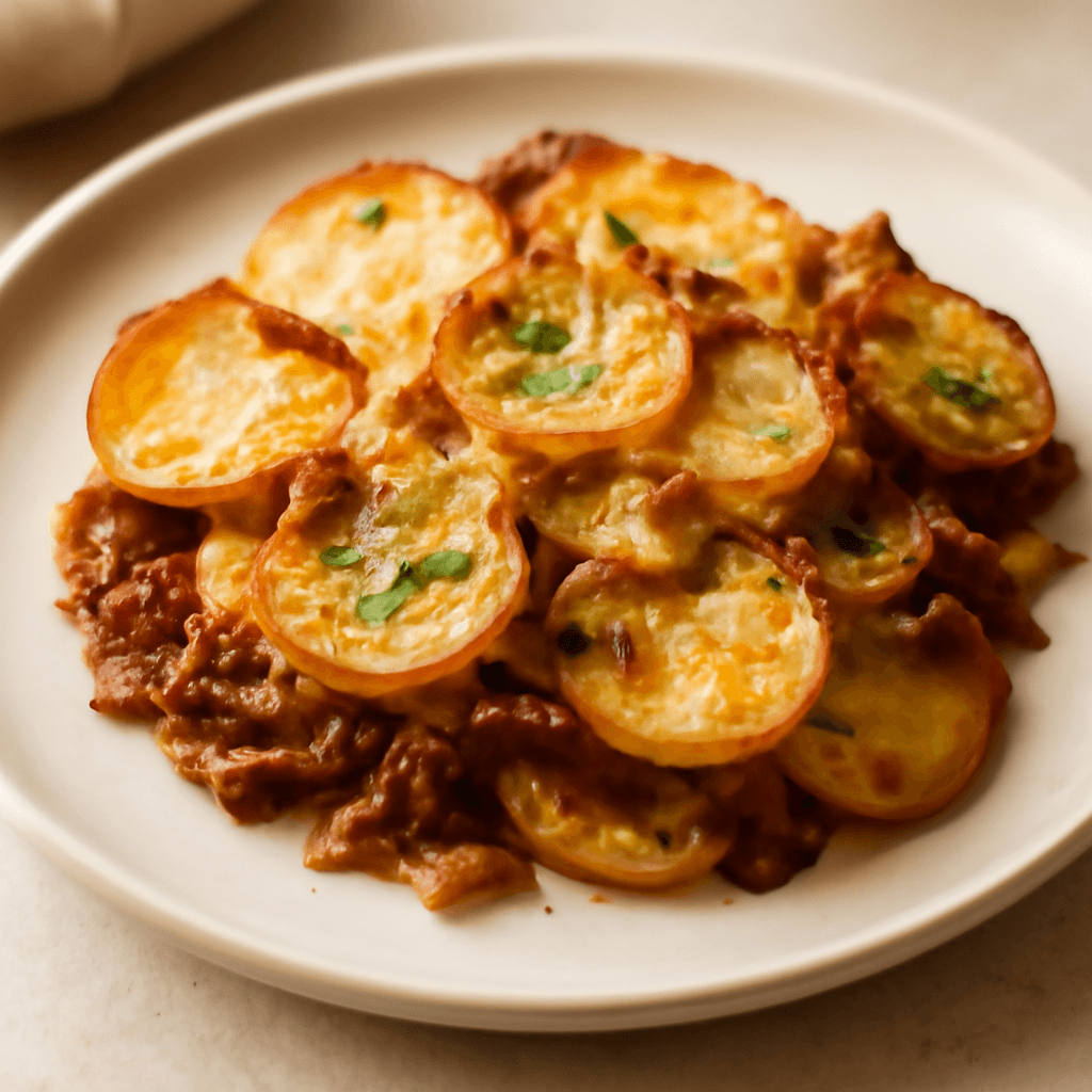 5-Ingredient French Onion Potato Bake